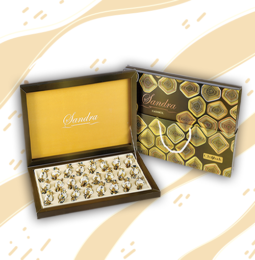 شکلات کادویی ساندرا گل کارامل